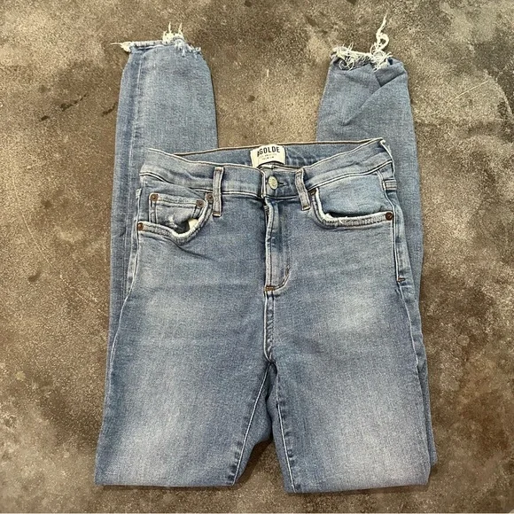 🚨LAST CHANCE🚨 AGOLDE women’s Sophie High Rise Skinny jeans in Color Scheme 26 - Picture 3 of 9